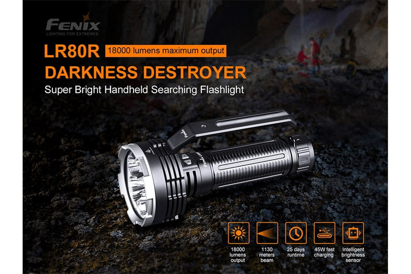 Fenix LED LR80R Flashlight