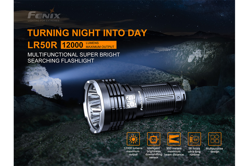 Fenix LR50R 12000 Lumens LED Flashlight 