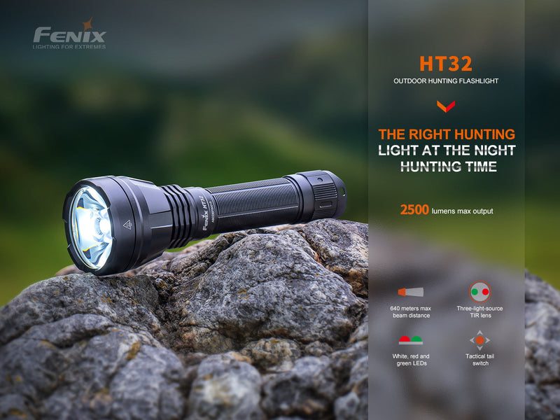 Fenix HT32 LED Flashlight with 2500 Adjustable Lumens 