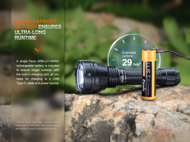 Fenix HT32 Large Capacity Battery LED Flashlight 
