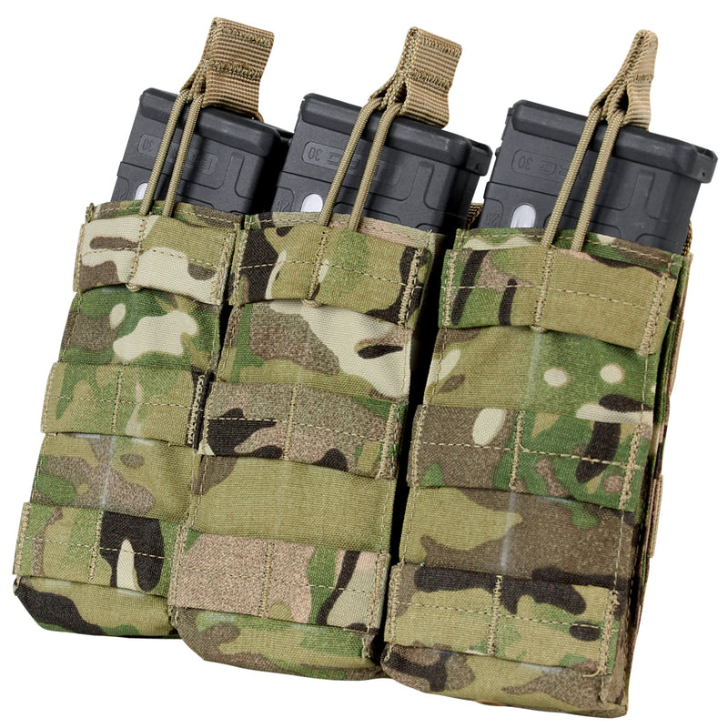 Triple Open-Top M4 Mag Pouch in MultiCam 