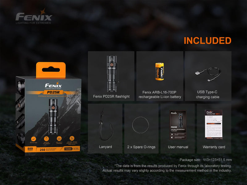 Fenix PD25R LED Flashlight