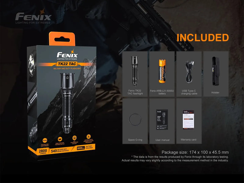 Fenix TK22 TAC Tactical Flashlight