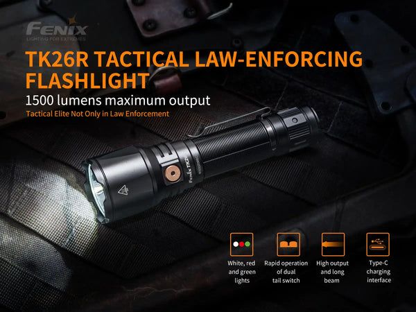 Fenix TK26R Tactical Law Enforcing LED Flashlight 