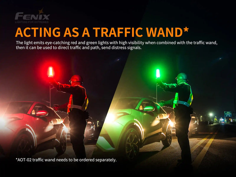 Fenix TK26R LED Work Flashlight that Acts as a Traffic Wand