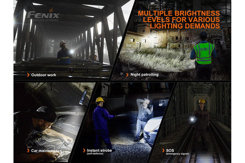 Fenix Multiple Brightness Levels for Various Lighting Demands 