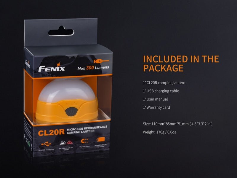 Fenix CL20R Micro USB Rechargeable Camping Lantern