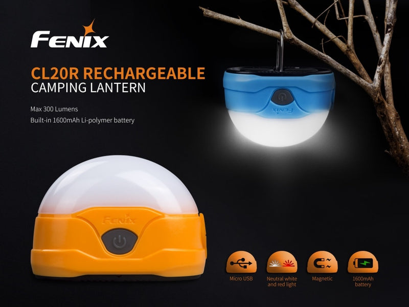 Fenix CL20R Rechargeable Camping Lantern with 300 Max Lumens 