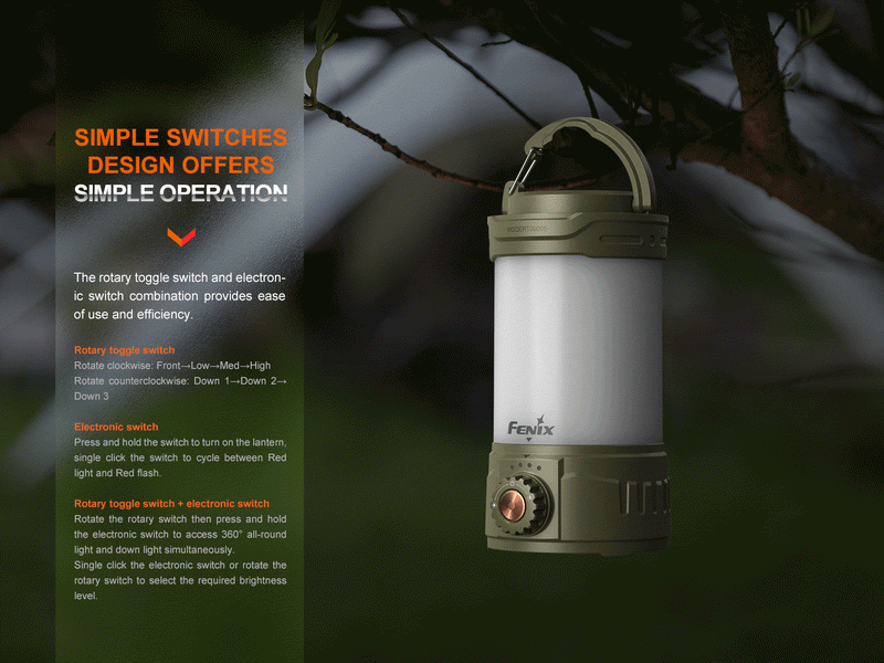 Fenix CL26R Pro High Performance Camping Lantern with LED Lighting 