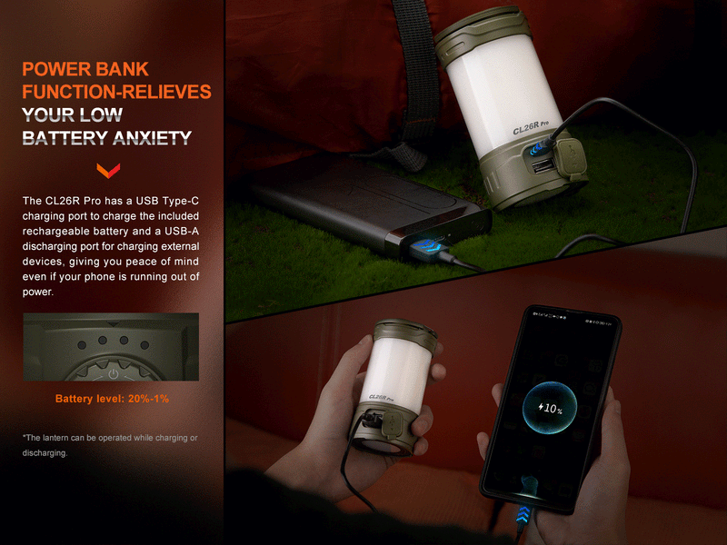 Fenix Camping Lantern with Power Bank 