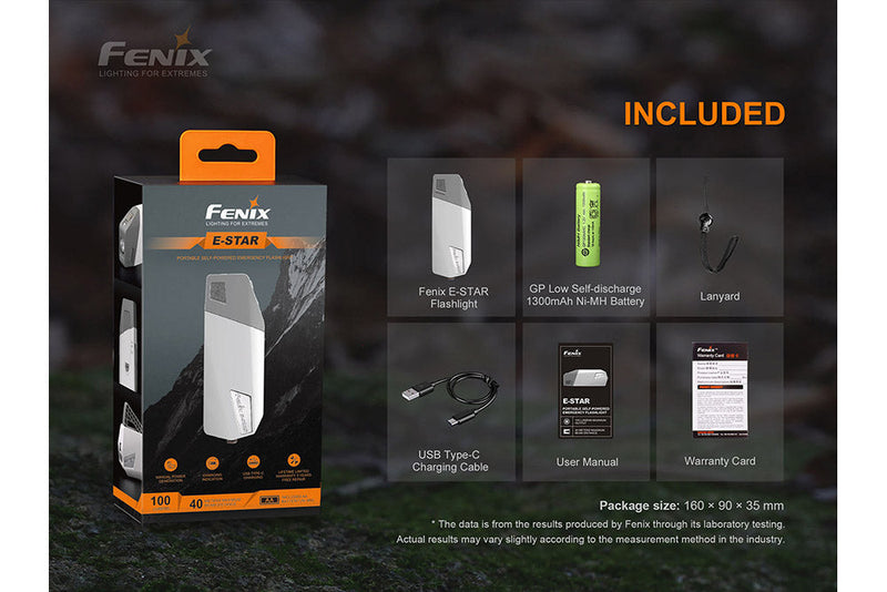 Fenix Portable Emergency Self Powered LED Flashlight