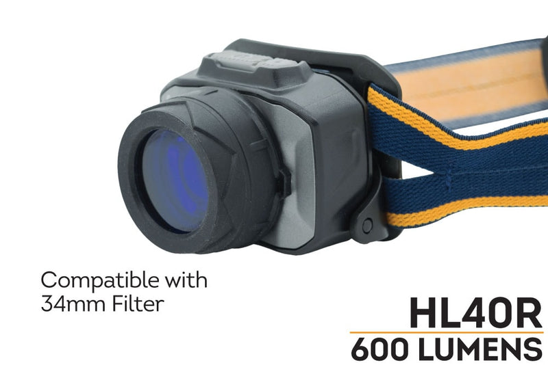 Fenix HL40R LED Headlamp Compatible with 34mm Filter 