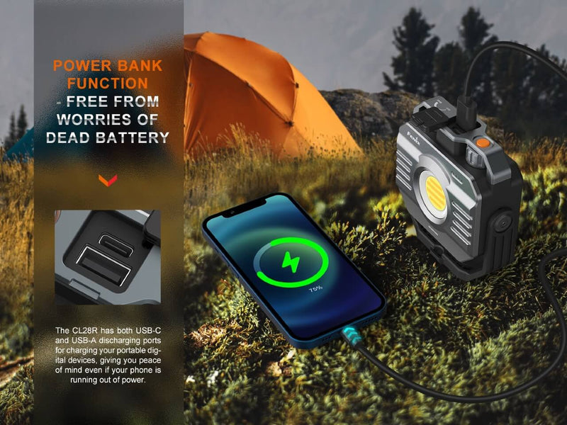 Fenix CL28R Multifunctional Camping Lantern Acts As A Power Bank