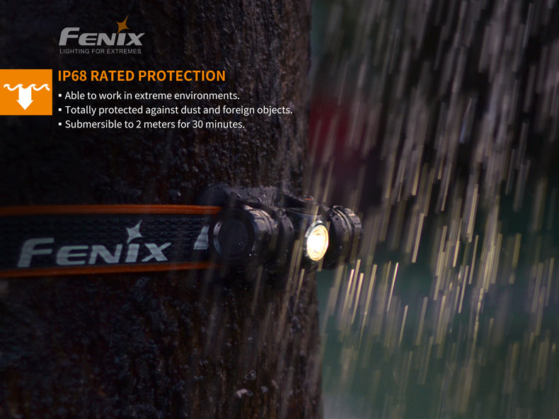 Fenix HM23 LED Headlamp IP68 Rated Protection