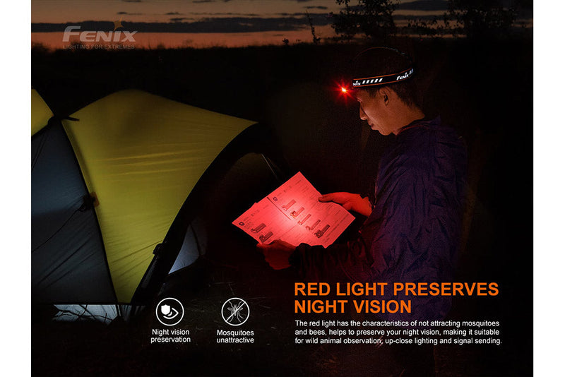Fenix HM70R Red Light Preserves LED Headlamp