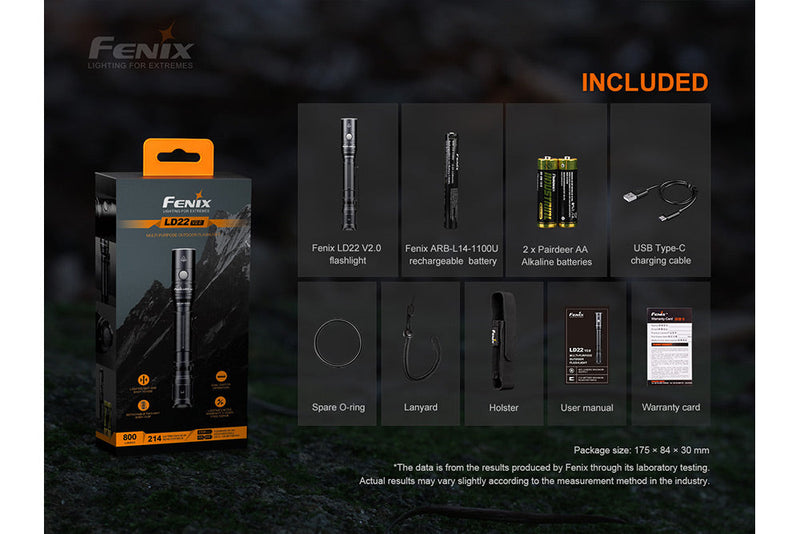 Fenix LD22 LED Flashlight