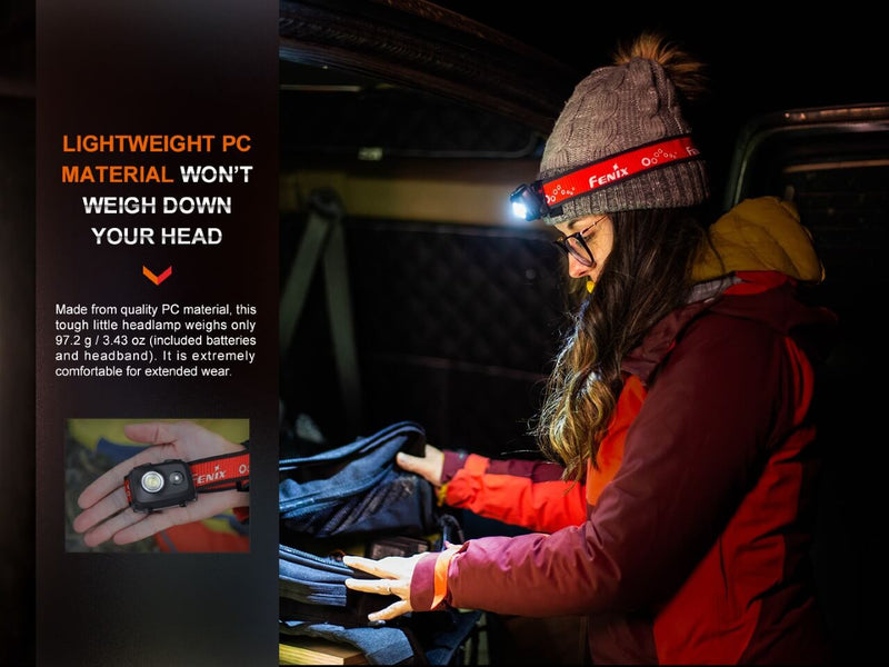 Fenix Lightweight PC Material Wont Weight you Down LED Headlamp 