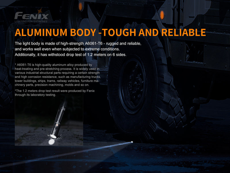 Fenix TK30 LED Flashlight with an Aluminum Body that is Tough and Reliable 