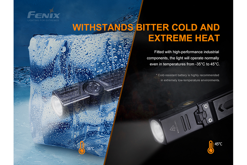 Fenix WT25R LED Adjustable Flashlight that Withstands Bitter Cold and Extreme Heat 