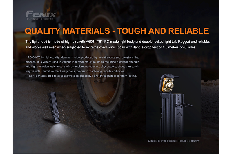 Fenix Quality Material made Tough and Reliable