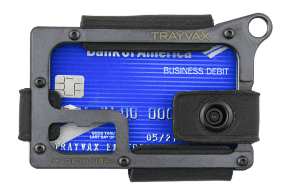 Trayvax Enterprises Wallet in Black Stealth Black