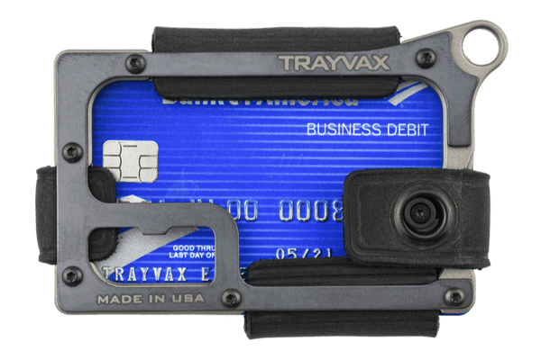 Trayvax Enterprises Contour Wallet Titanium Stealth Black 
