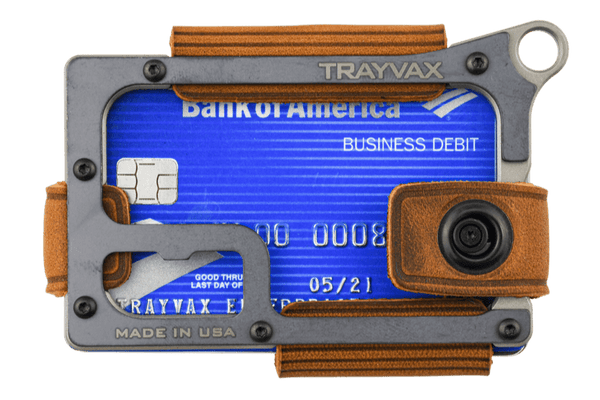 Trayvax Enterprises Titanium Tobacco Brown Wallet 