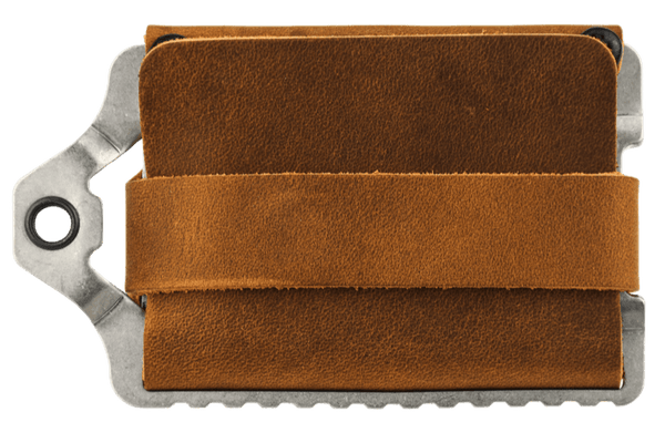 Trayvax Enterprises Element Wallet in Raw Tobacco Brown