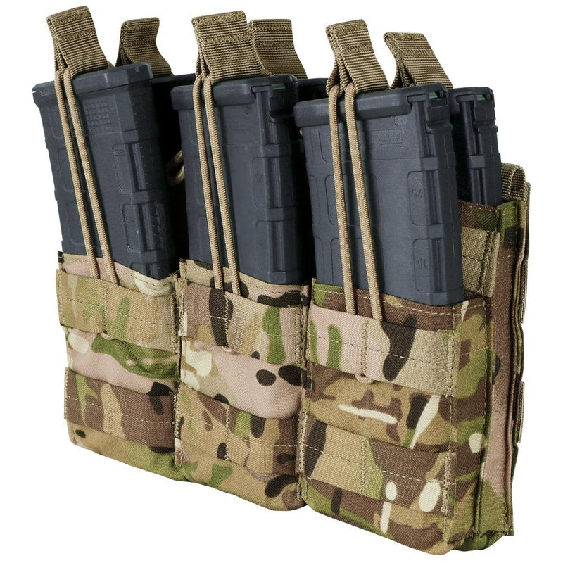 Condor Triple Stacker Open-Top M4 Mag Pouch - MultiCam - Mars Gear
