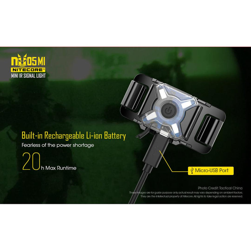 Nitecore NU05MI Green/IR USB LED Light - Mars Gear