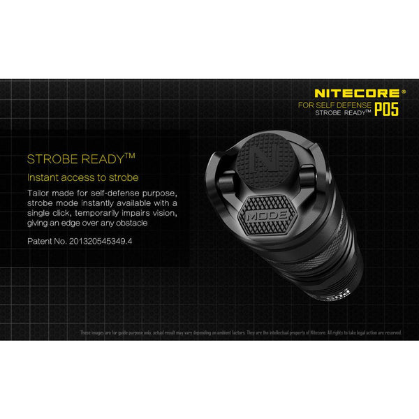 Nitecore P05 Tactical Compact LED Flashlight - Mars Gear