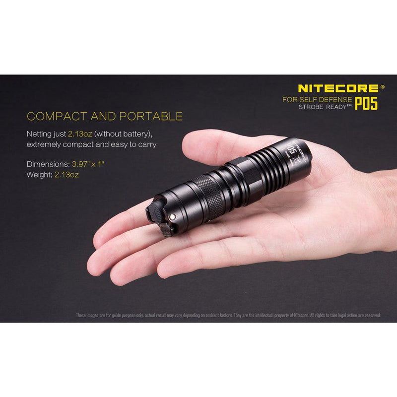 Nitecore P05 Tactical Compact LED Flashlight - Mars Gear