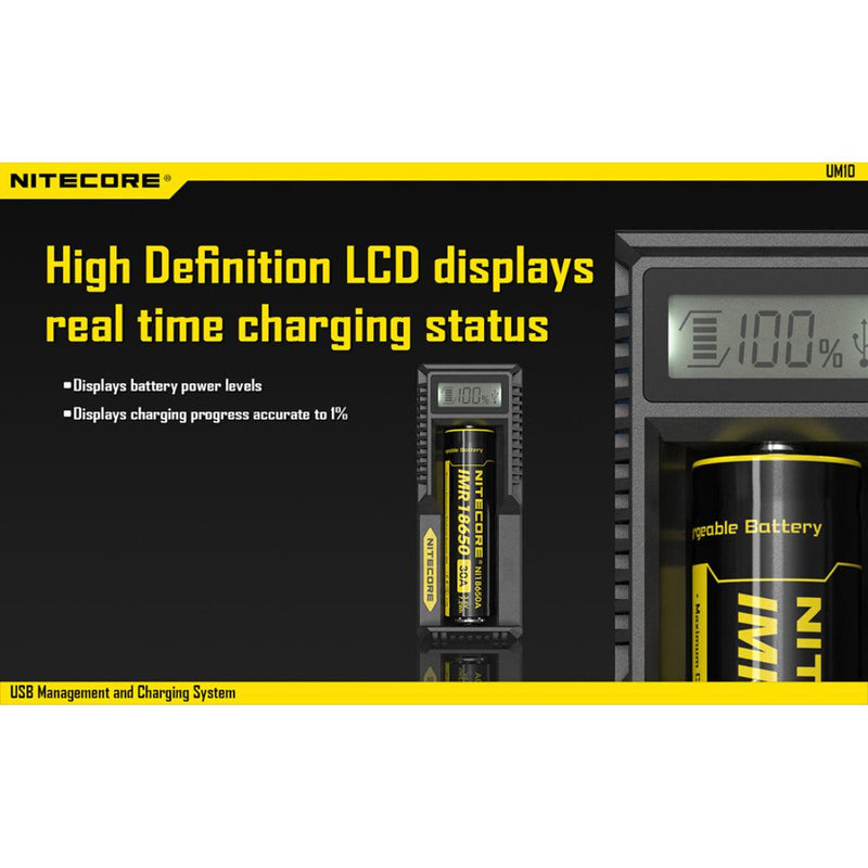 Nitecore UM10 Digital Smart Charger - Mars Gear