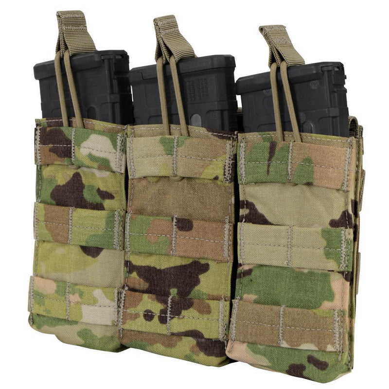 Triple Open-Top M4 Mag Pouch - Scorpion OCP - Mars Gear